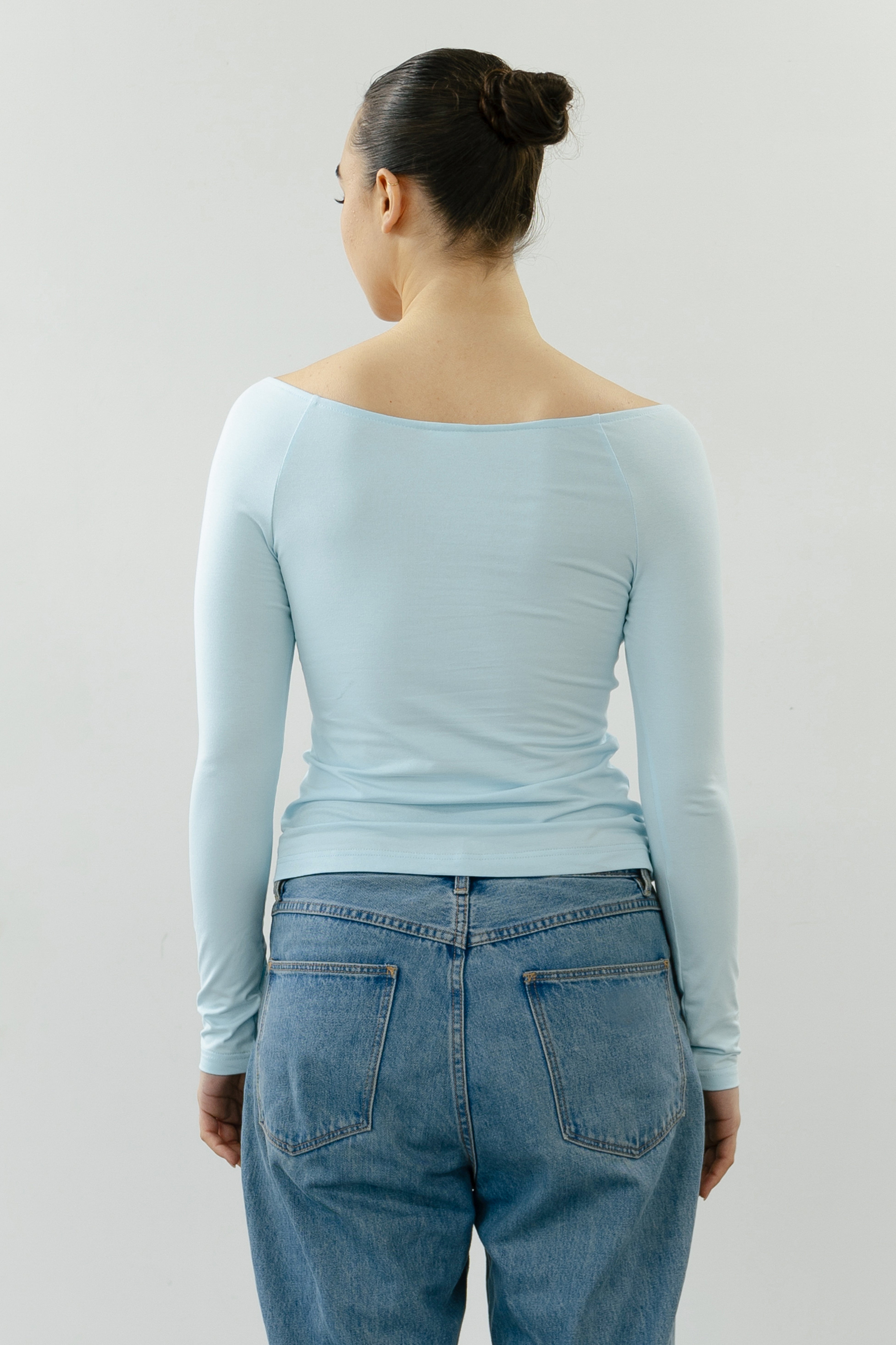 Knot Top in Powder Blue