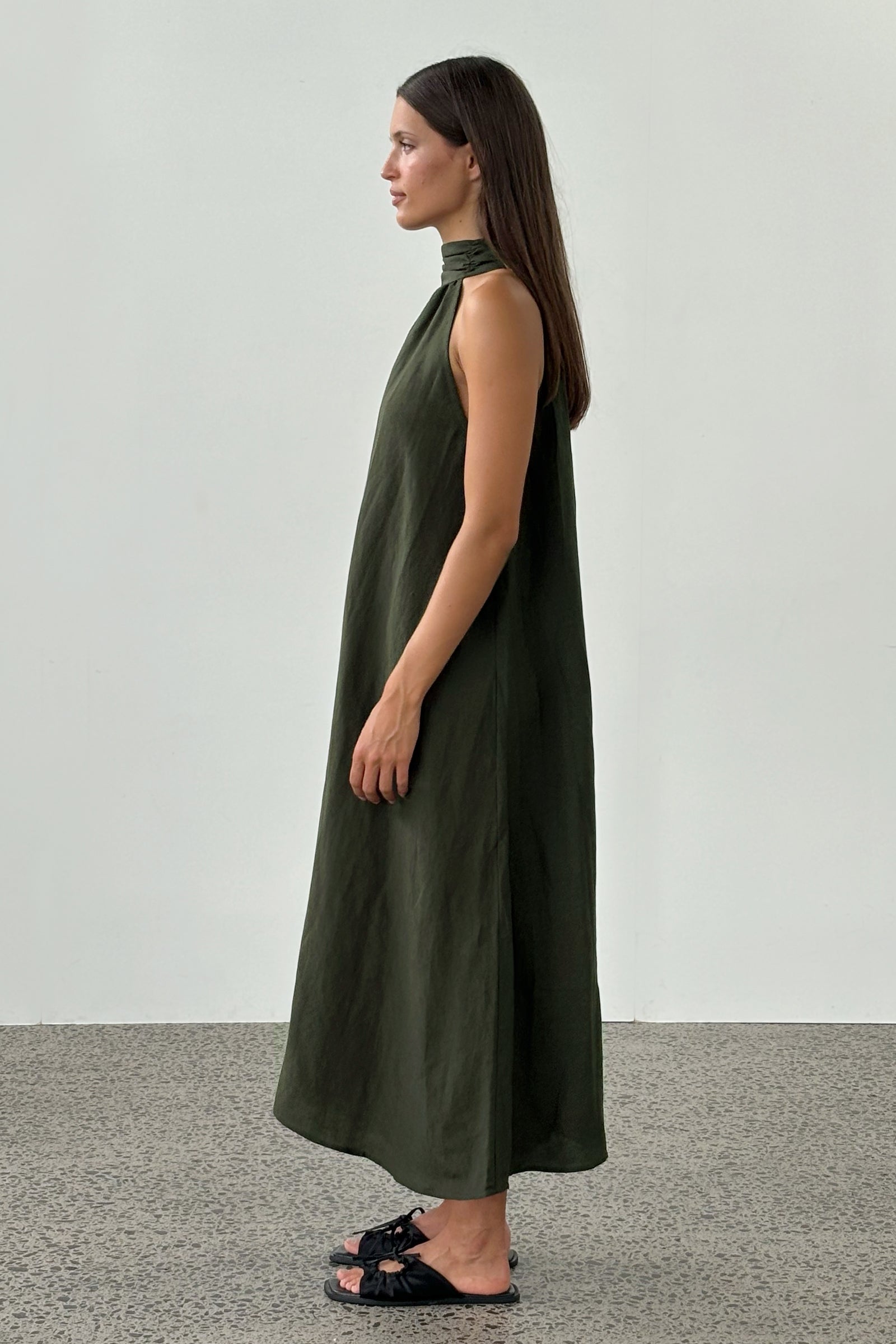 Lowe Dress in Khaki